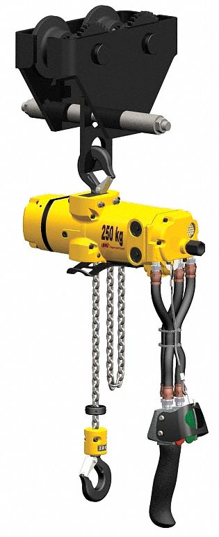 Air Chain Hoist, 1100 lb. Cap., 10 ft. Lft