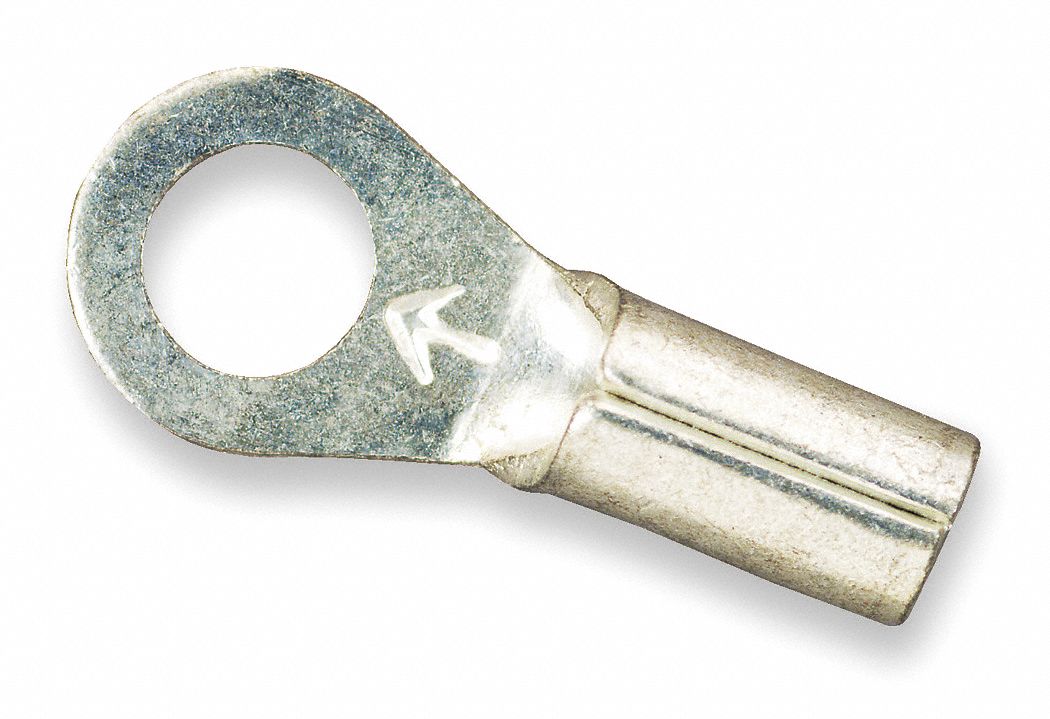 Ring Terminal, Bare, Butted, 22 to 18, PK100