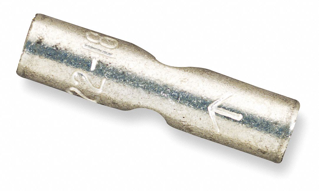 Butt Splice Connector, Bare, 16-14, PK100