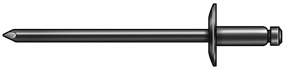Blind Rivet, 1/8 Dia, 0.400 L, PK 500