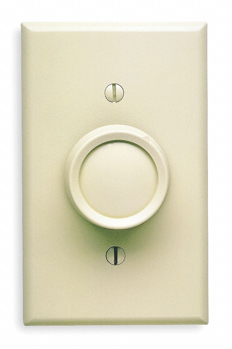 Dimmer, Rotary, 120V, 600W, 1 Pole