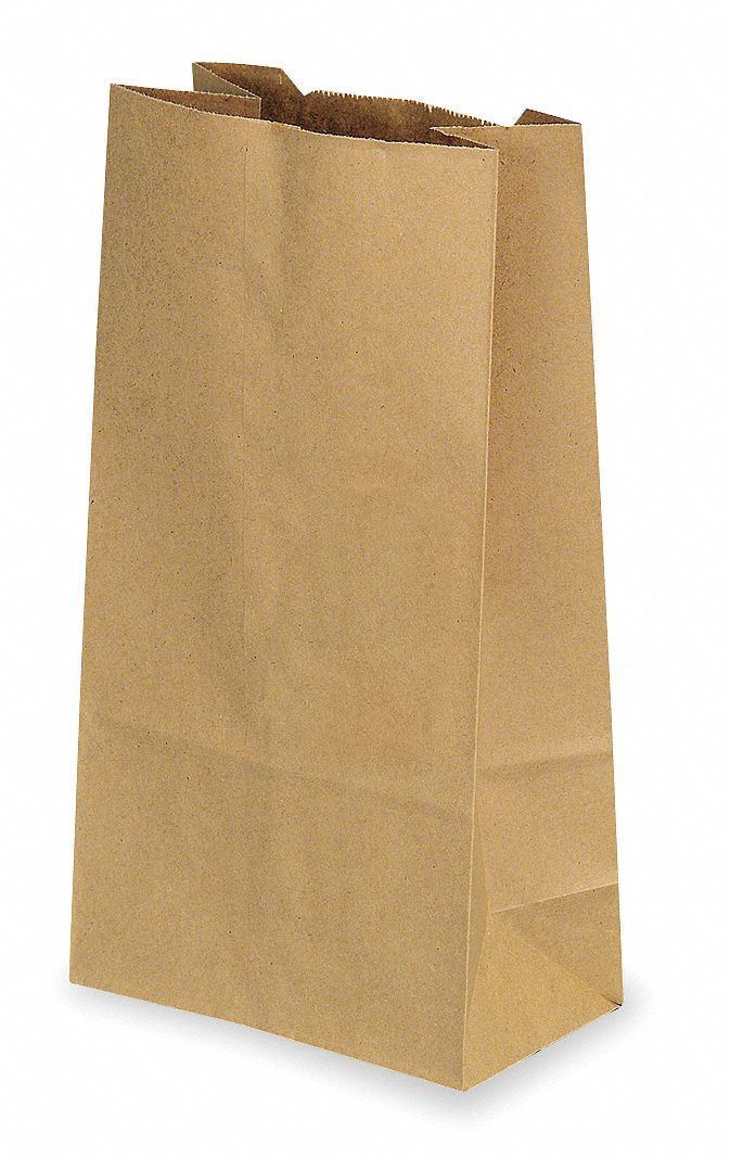 Paper Bag, Brown, 3 In., PK 250