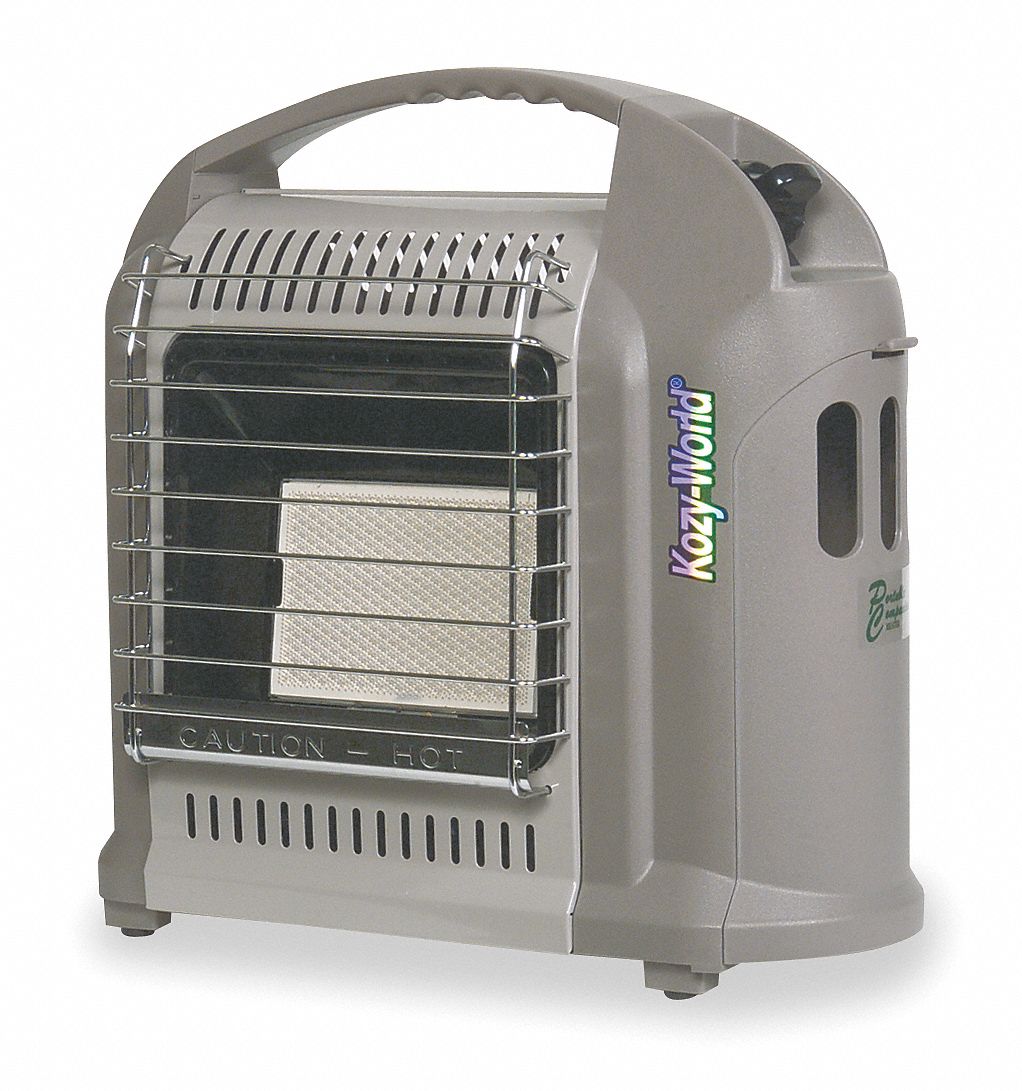 Portable Gas Heater, LP, 4500/8000 BtuH