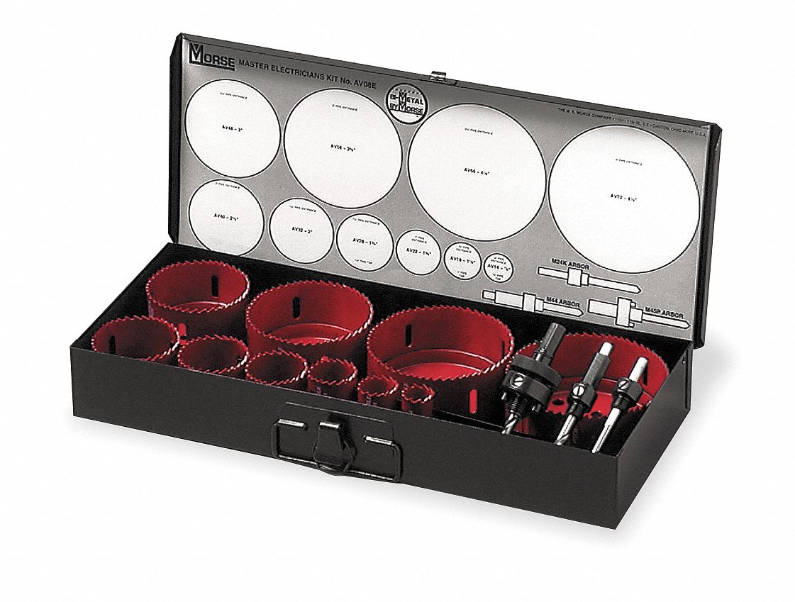 Hole Saw Kit, 13 PC