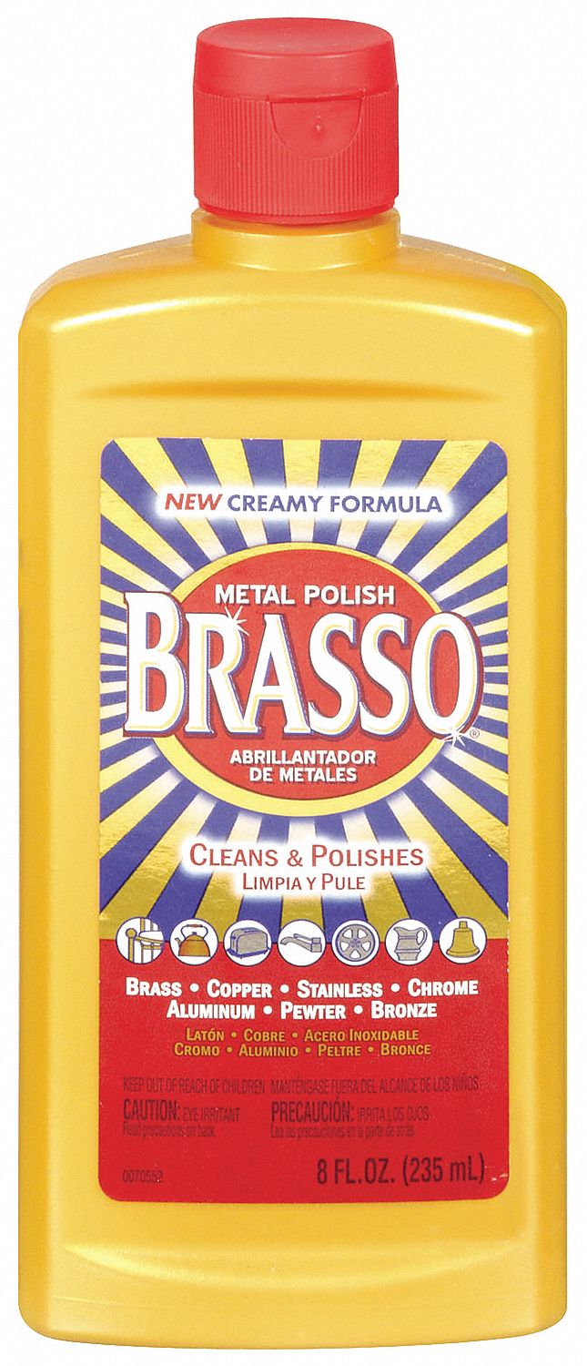 Metal Polish, Size 8 oz., Bottle, PK 8