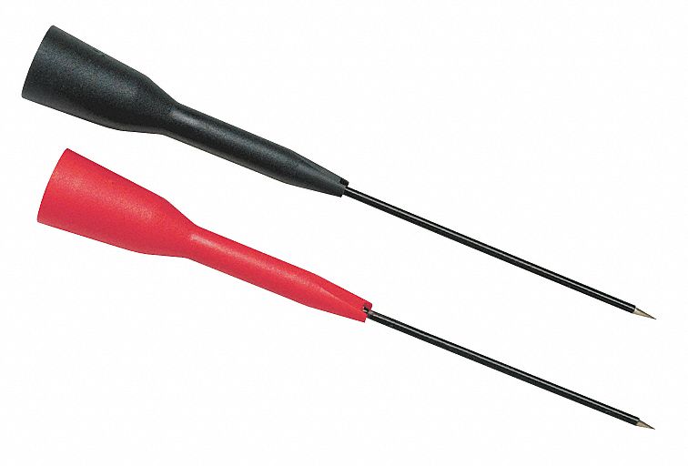 Rigid Back Test Pins, 4 In. L, 3A, 60VDC