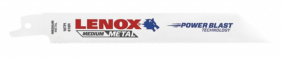 Reciprocating Saw Blade, 3/4 In. W, PK 5