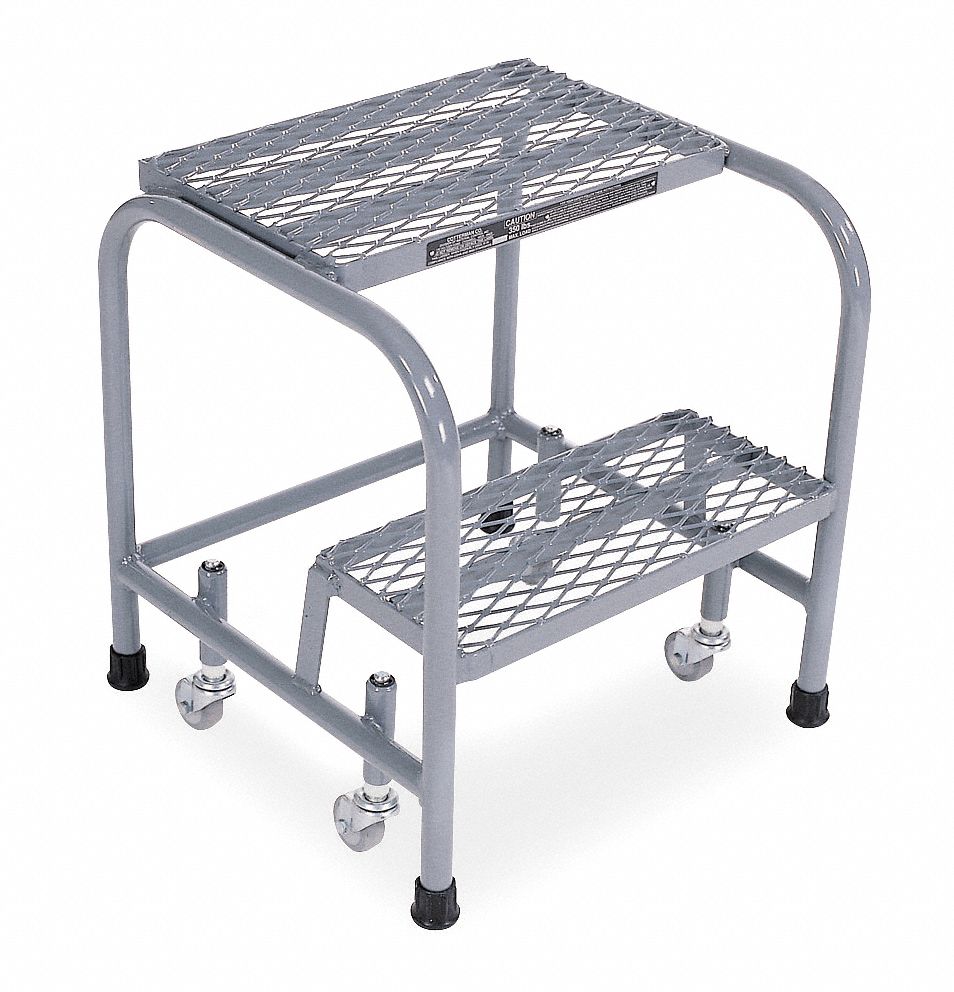Rolling Ladder, Welded, Platform 20In H