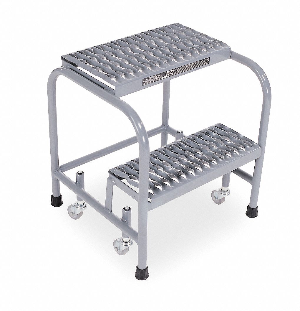 Rolling Ladder, Welded, Platform 20In H