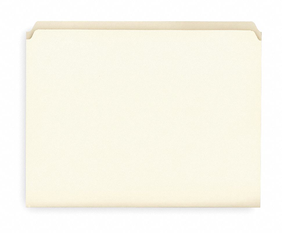 File Folder, Letter, Straight, PK100