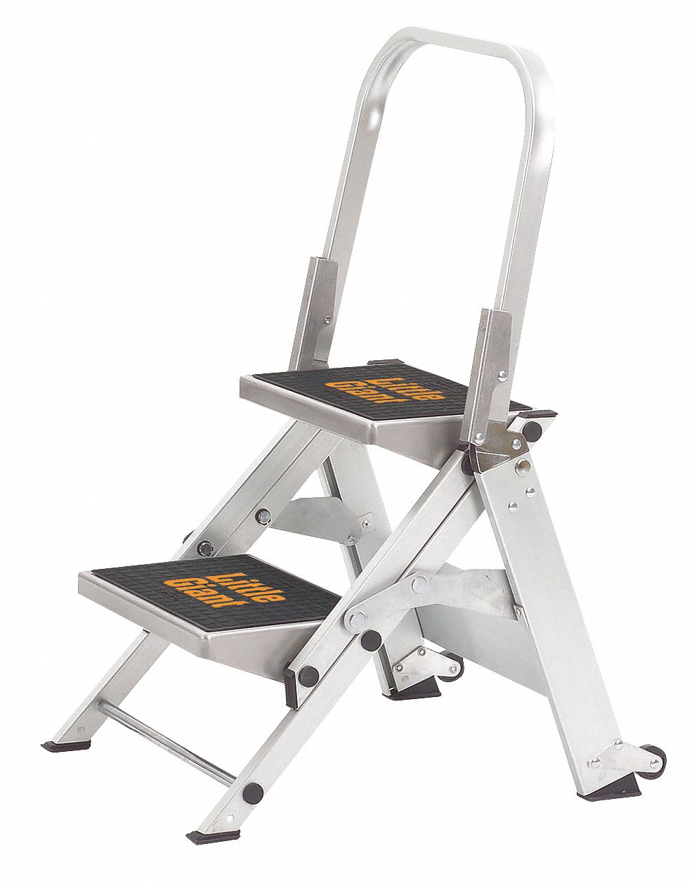 Stepladder, Alum, 1-1/2 ft. H, 300 lb. Cap.