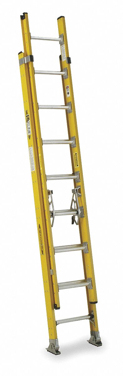 Extension Ladder, Fiberglass, 16 ft., IAA