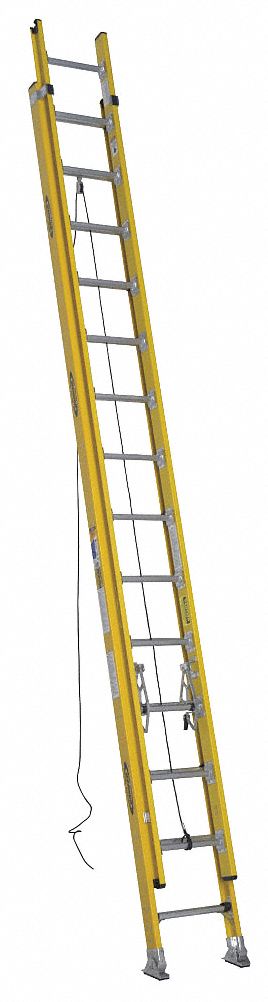 Ext Ladder, Fiberglass, 28 ft., IAA