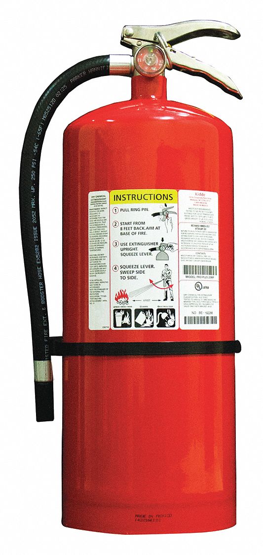 Fire Extinguisher, Dry, 20-A:120-B:C