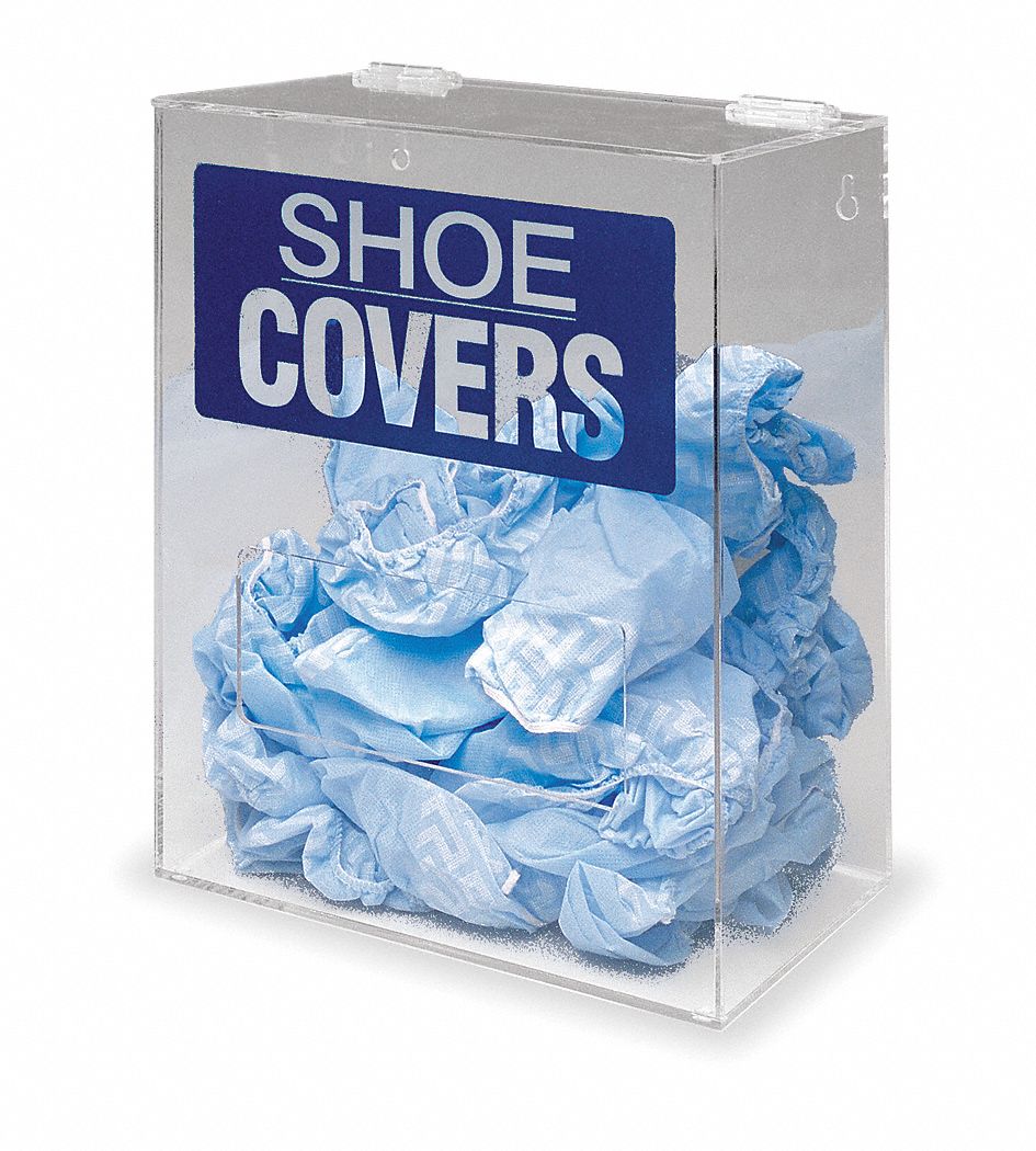 Shoe/Boot Cover Dispenser, Arcylic, Clear