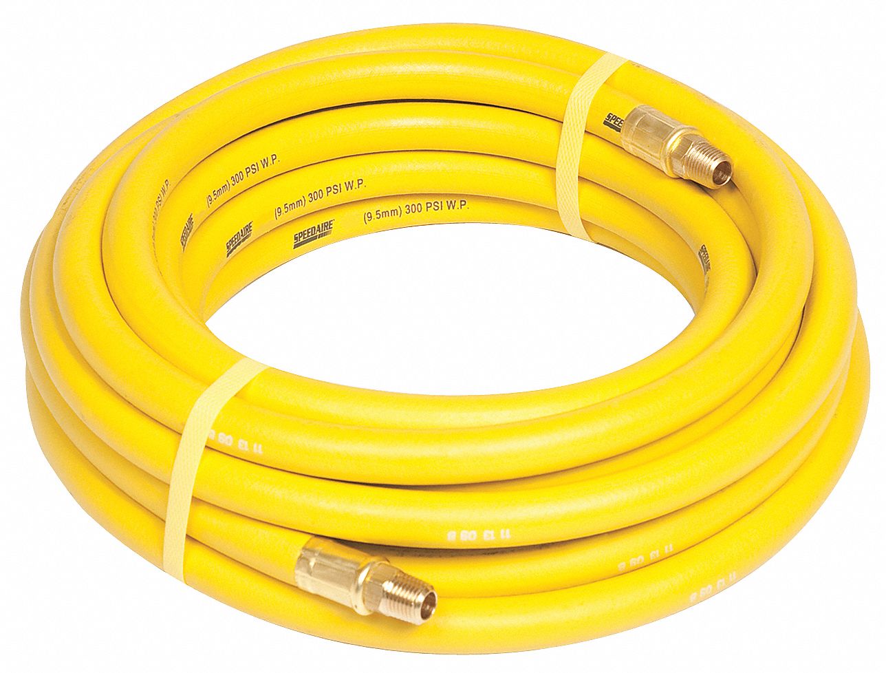 Hose, Air, 1/4 In IDx1/4 NPT, 50 Ft, Yellow