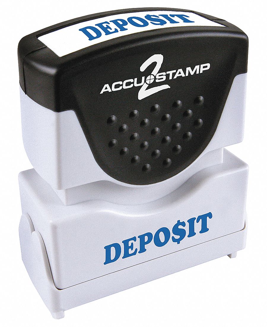 Microban Message Stamp, Deposit, 3/8
