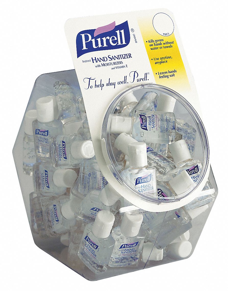 Hand Sanitizer, Size 0.5 oz., Gel, PK 60