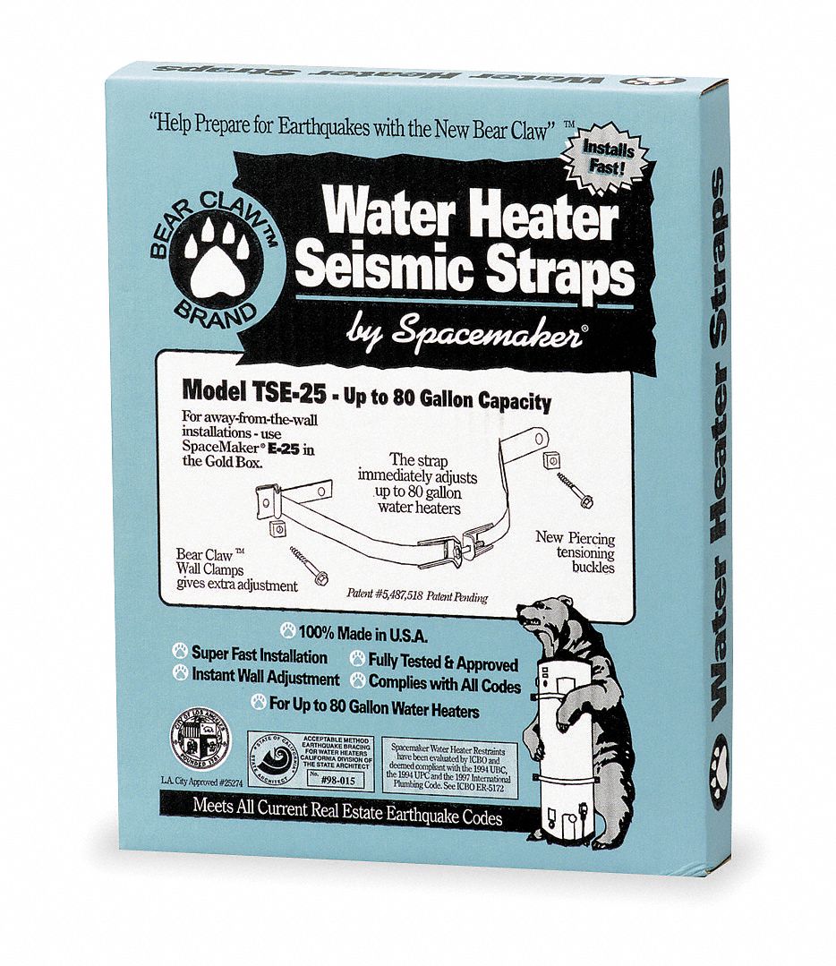 Water Heater Strap Set