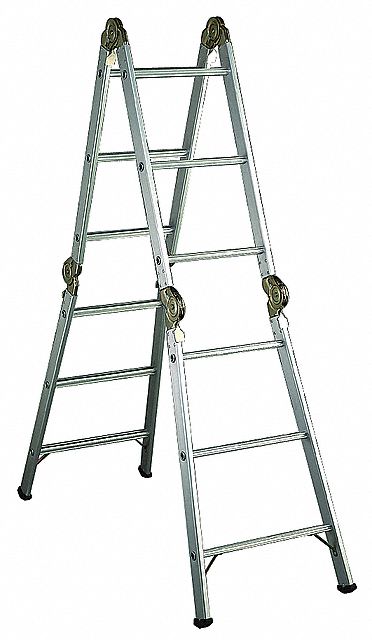 Articulating Ladder, 13 ft., IA, Aluminum