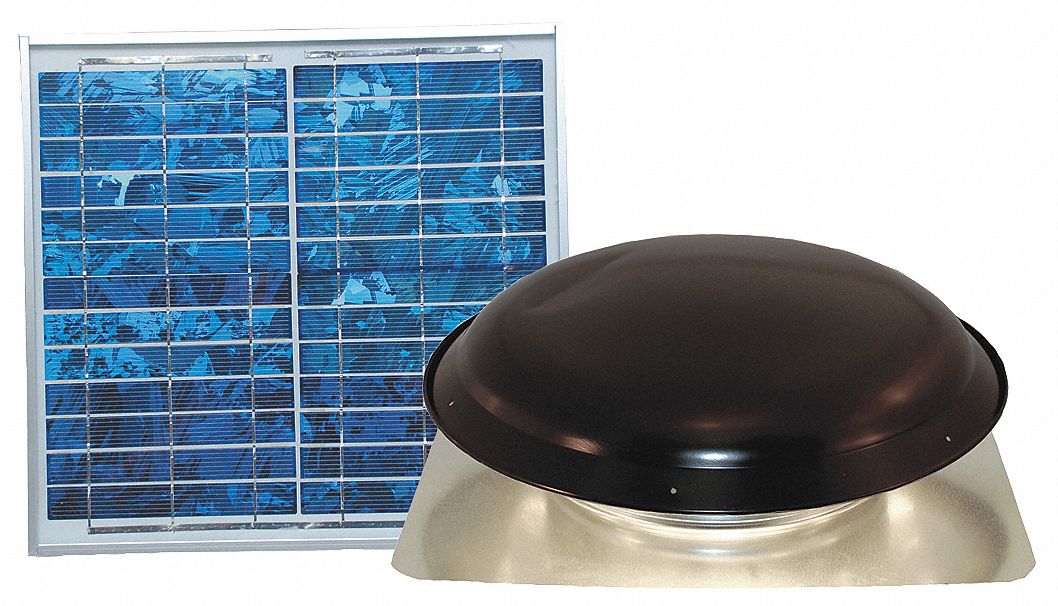 Solar Attic Ventilator, Black