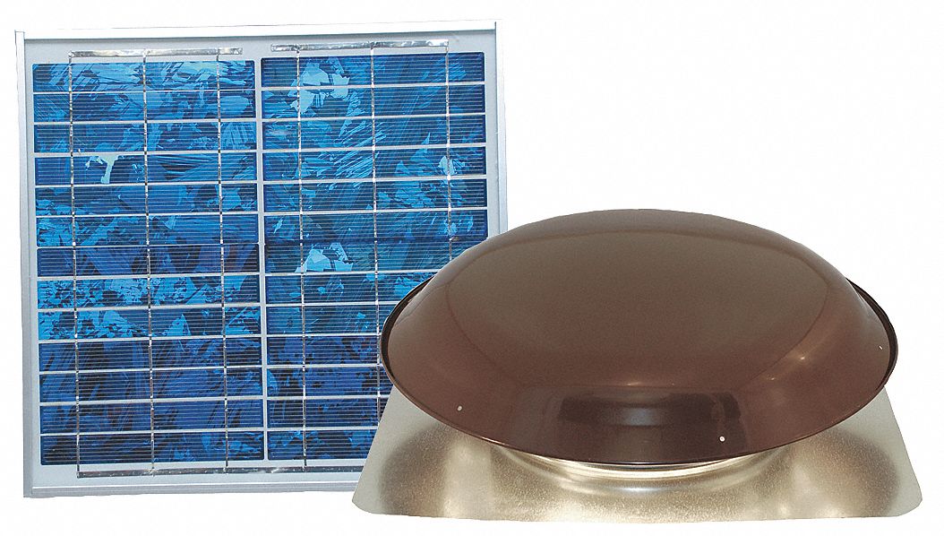 Solar Attic Ventilator, Brown