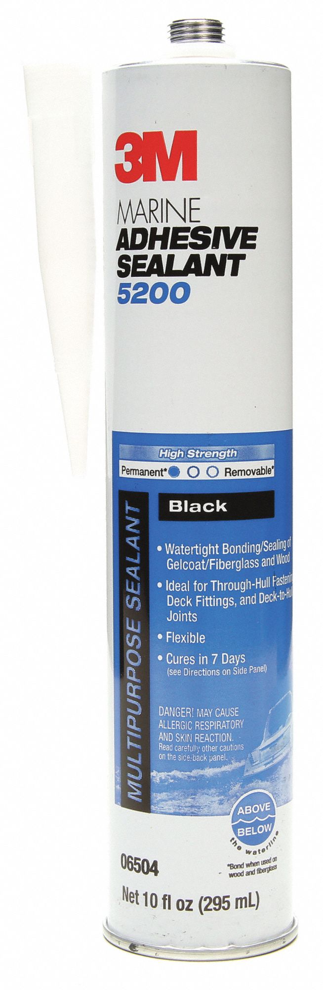 Marine Sealant, 10 Oz Cartridge, White
