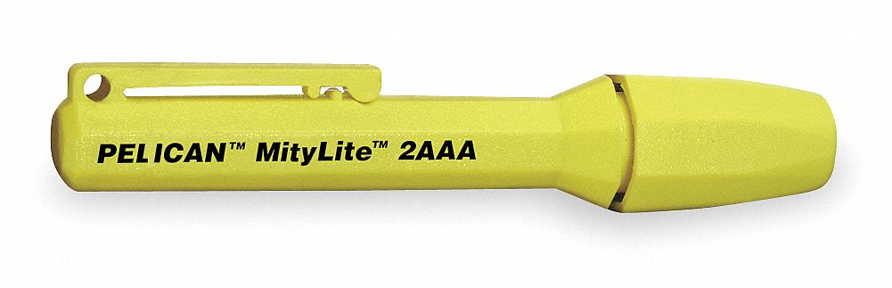 Handheld Flashlight, 2 AAA, Yellow