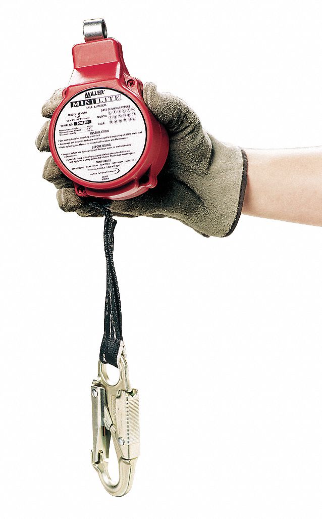 Fall Limiter, 11 ft., Red, 310, 400 lb.