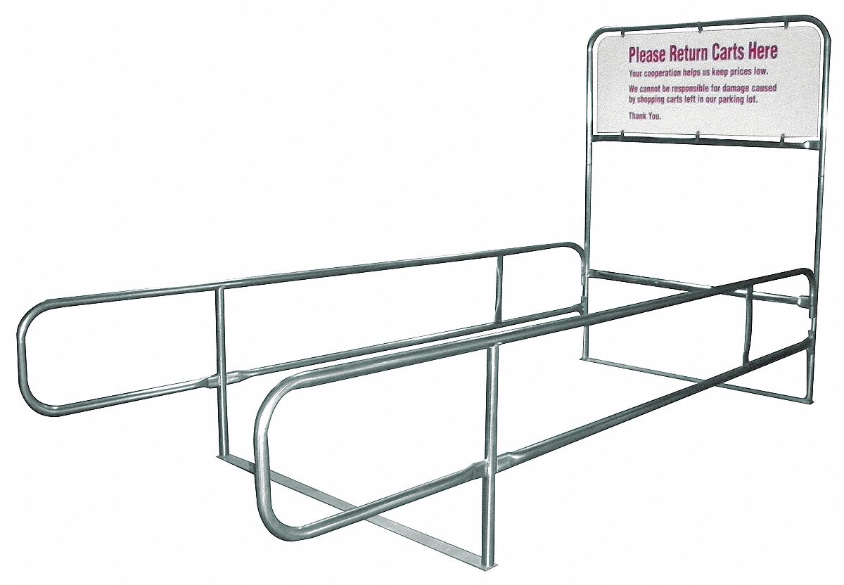 Cart Corral, Single Wide, 168 x 32