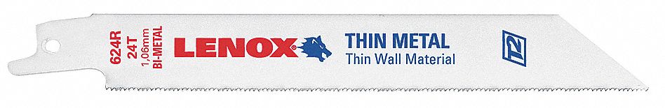 Reciprocating Saw Blade, 3/4 In. W, PK 25