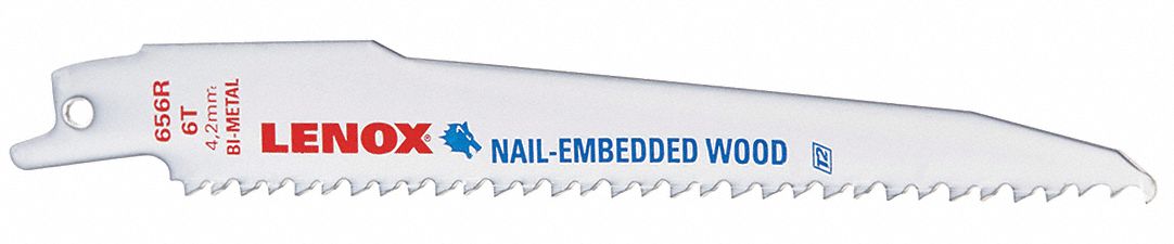 Reciprocating Saw Blade, 3/4 In. W, PK 25