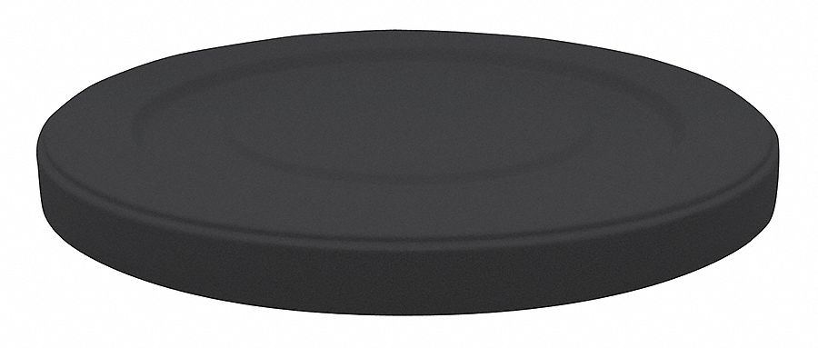 Round Receptacle Lid, Black, 22In Dia
