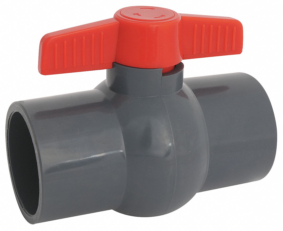 Ball Valve, 1 Pc, 1 In, PVC, FNPT