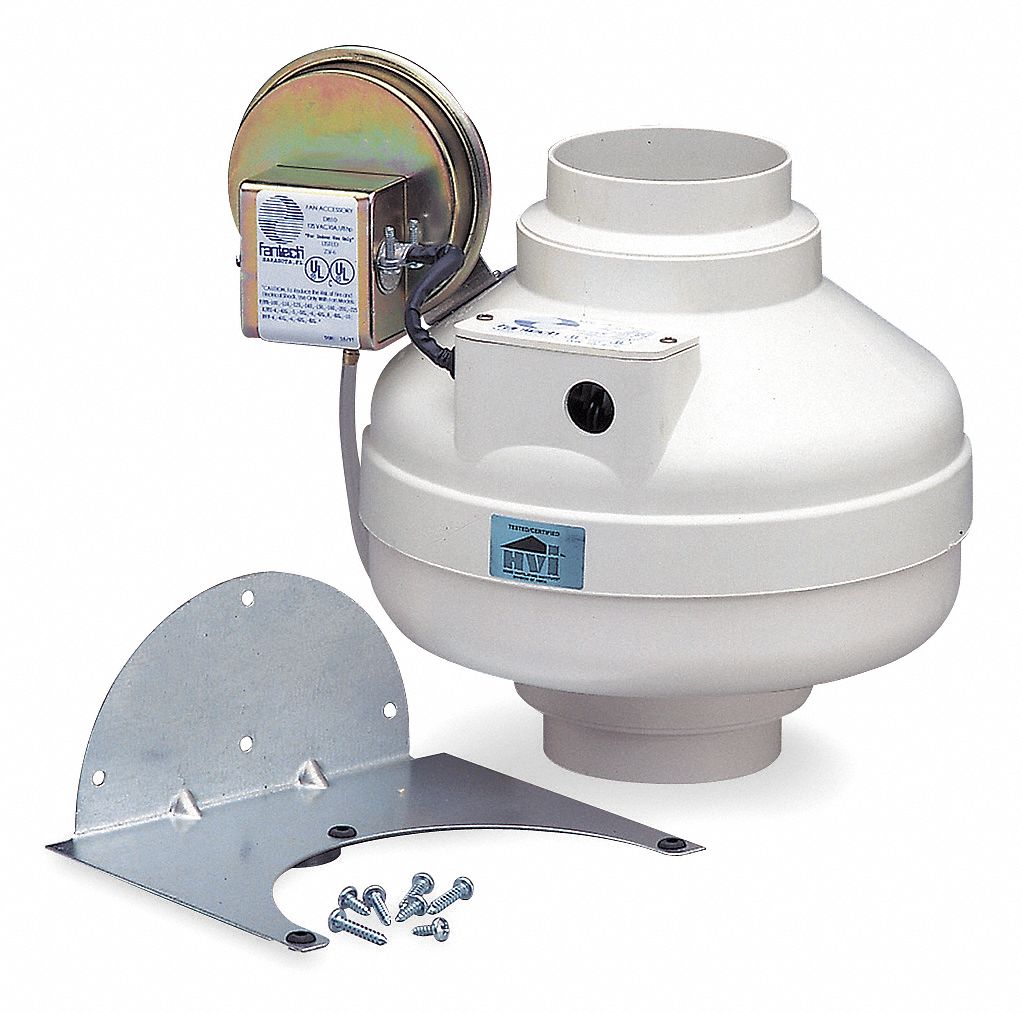 Dryer Booster Duct Fan, 115V, 9-1/2 Dia.