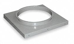 Curb Cap, 6 In. H, 46 In. W, 46 In. D