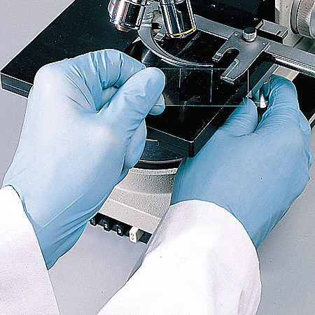 Disposable Gloves, Nitrile, S, Blue, PK100