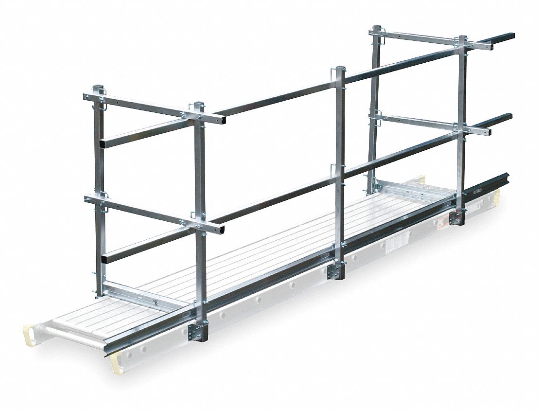 Guard Rail and Toe Board System, 12 ft. L