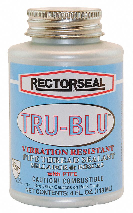 Pipe Sealant, w/PTFE, 4 oz Can, Blue