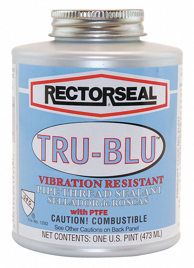 Pipe Sealant, w/PTFE, 16 oz Can, Blue