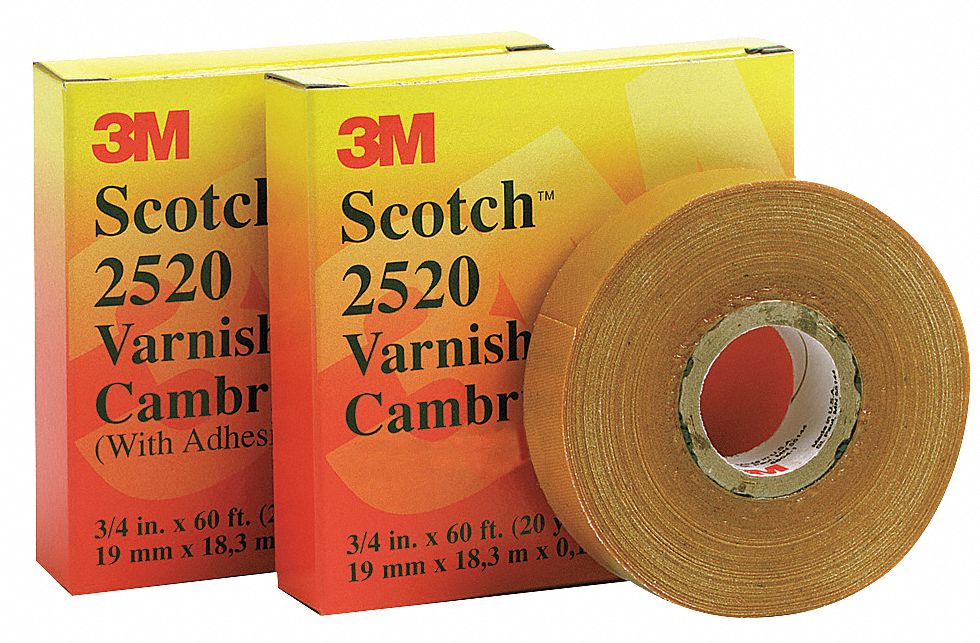 Varnished Cambric Tape, 3/4 x 108 ft, 8mil
