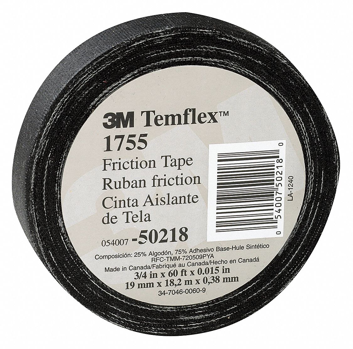 Splicing Tape, 3/4 x 60 ft, 15 mil, Black