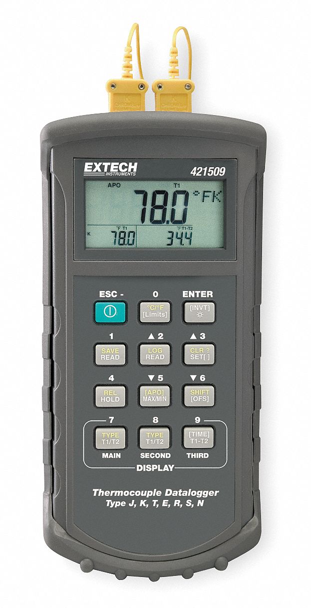 Thermocouple Thermometer, 2 Input