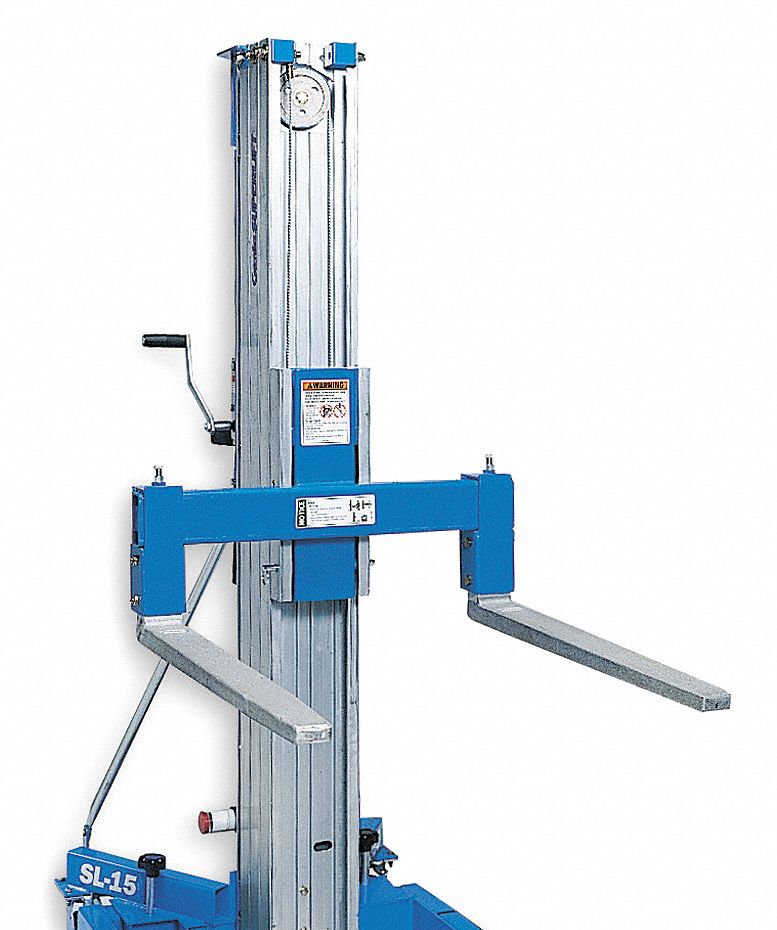 Flat Pallet Fork, 30 In. L, Aluminum