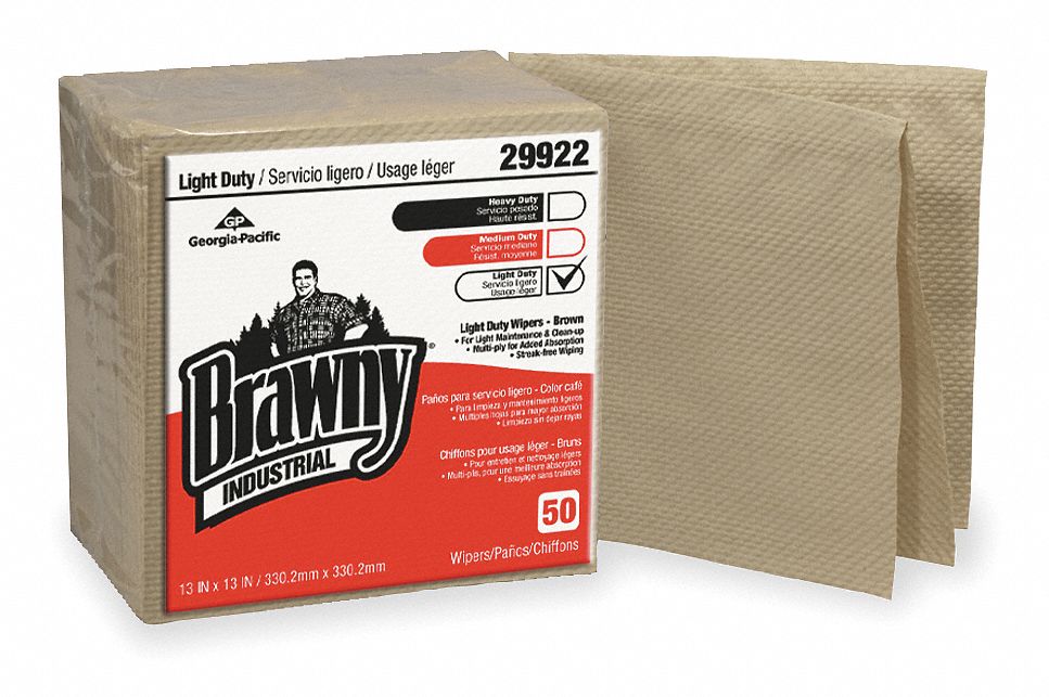 Disposble Wipes, 12-1/2 In x 13 In, PK 600