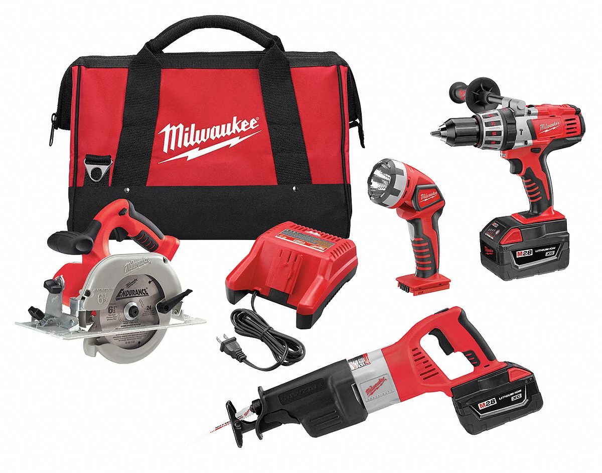 Cordless Combination Kit, 28.0V, Li-Ion