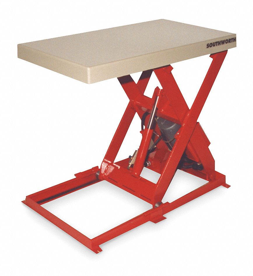Scissor Lift Table, 1500 lb., 115V, 1 Phase