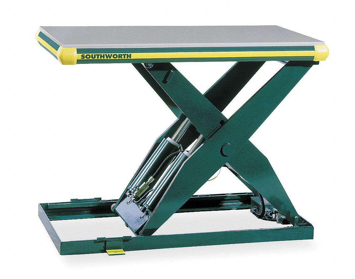 Scissor Lift Table, 4000 lb., 115V, 1 Phase