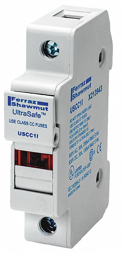 Fuse Holder, USCC, 1 Pole, 30A, Indicating