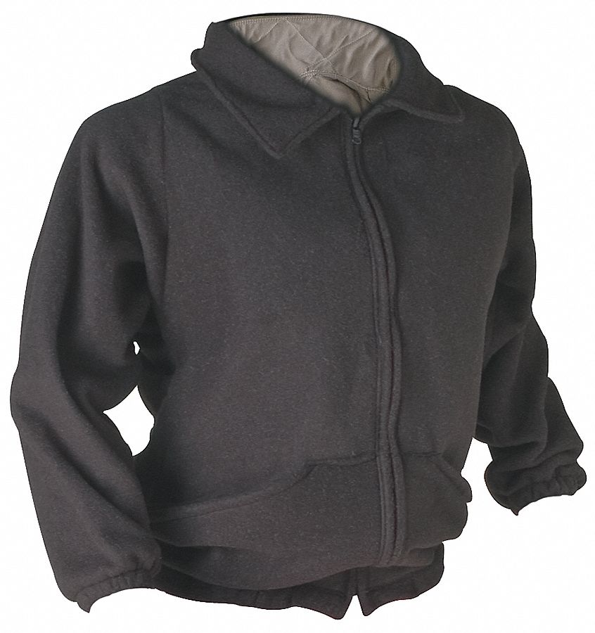 Flame-Resist Jacket Liner, Blk, 2XL, HRC 2
